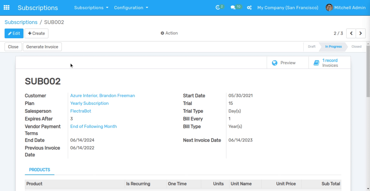 Manual Invoices